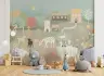 Pastel Farm Village Animals Kids Wallpaper 8