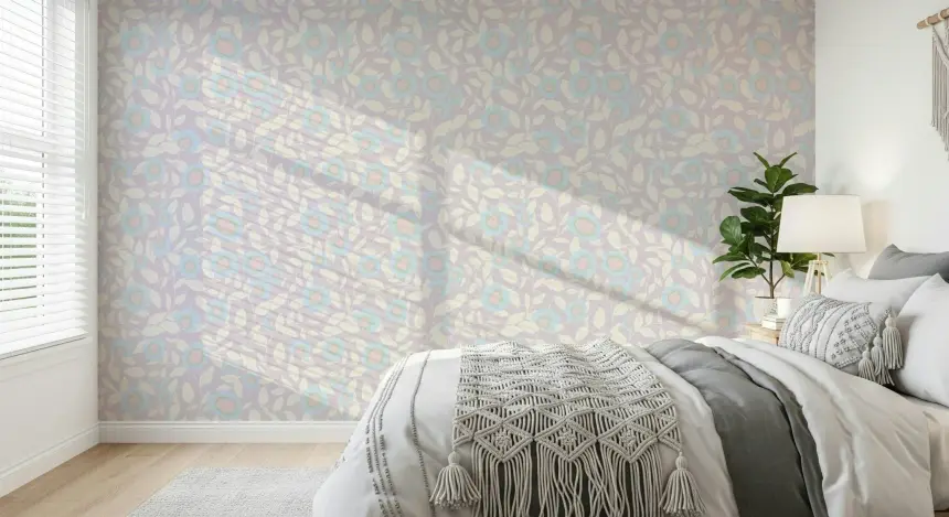 Pastel Floral Serenity Wallpaper