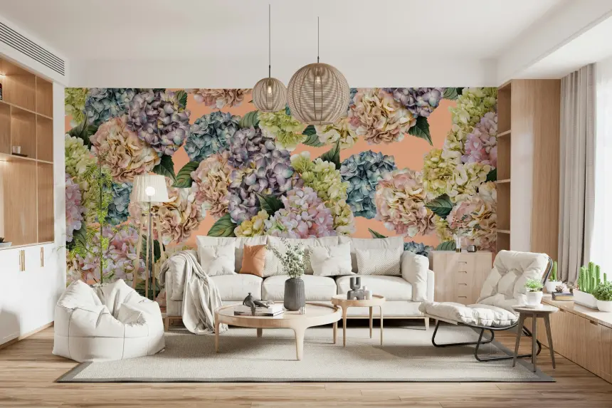 Floral Pastel Dream Wall Mural -2735571