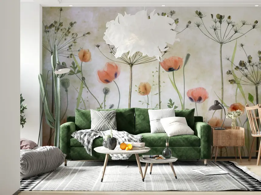 Painted Bloom Wall Mural -1673301