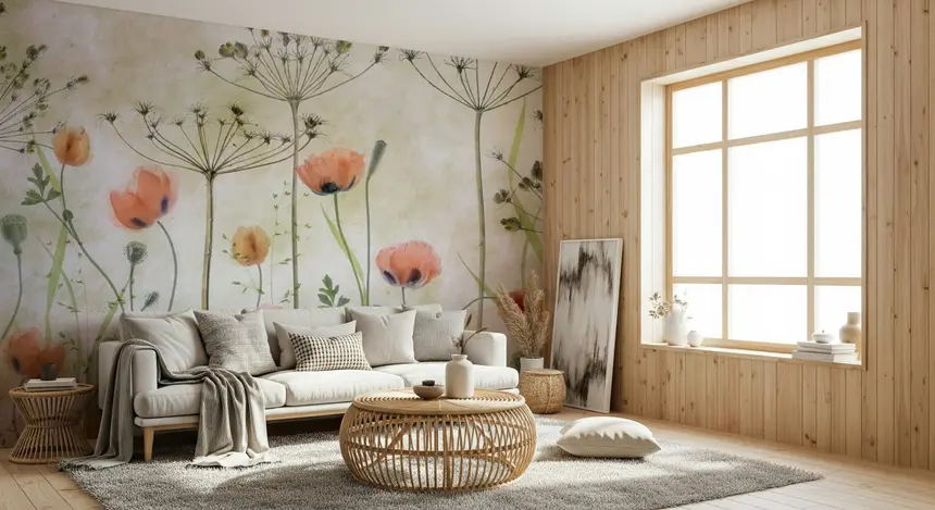 Painted Bloom Wall Mural -1673301