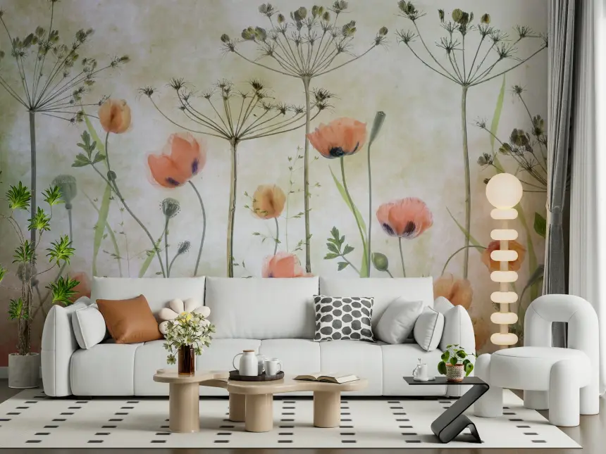 Painted Bloom Wall Mural -1673301