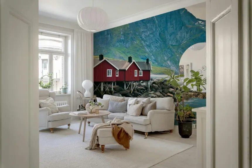 Picturesque Lofoten Wall Mural