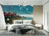 Majestic Lofoten Fjord Huts & Mountains Wall Mural 6