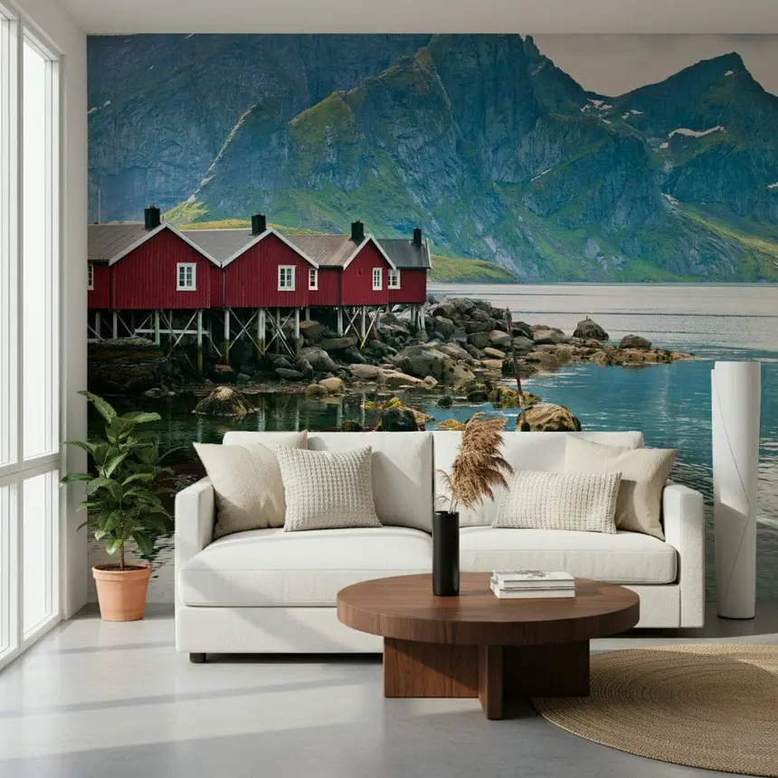Picturesque Lofoten Wall Mural