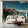 Majestic Lofoten Fjord Huts & Mountains Wall Mural 7