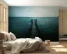 Tranquil Wooden Pier Over Deep Blue Water Wall Mural 8