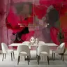 Vibrant Abstract Pink & Grey Artistic Wall Mural 8