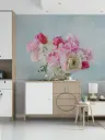 Vibrant Pink and White Floral Bouquet Wall Mural 7