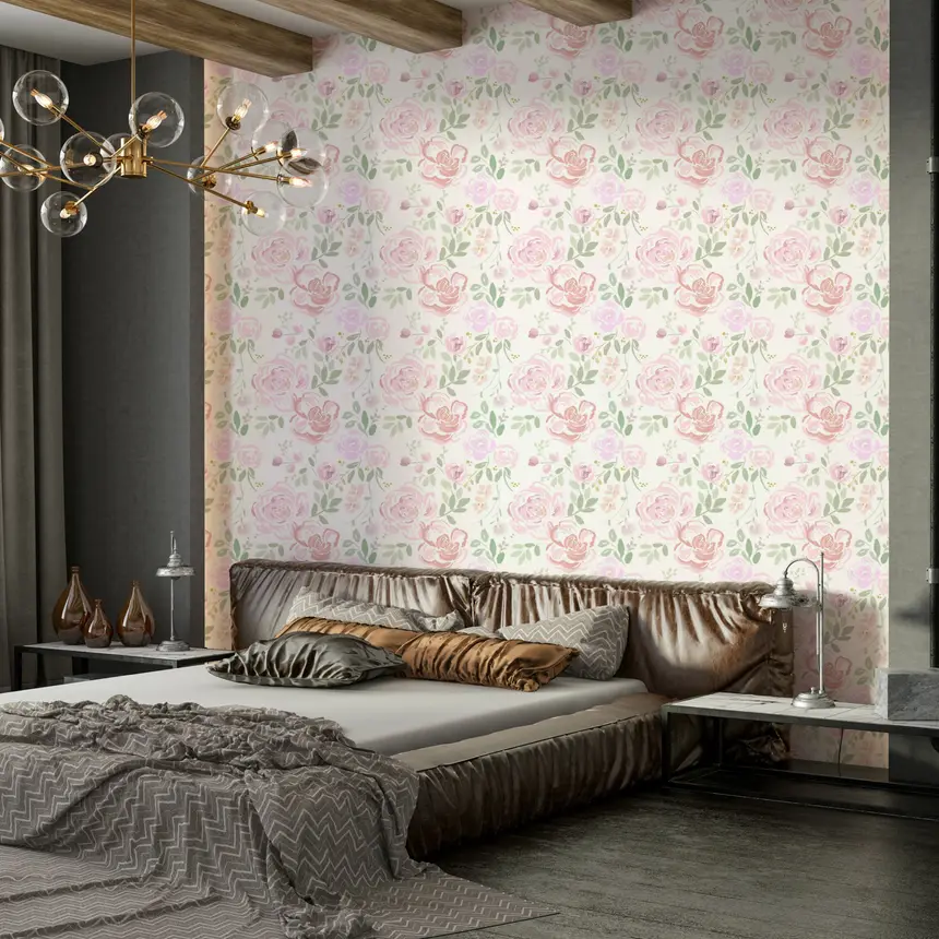 Rose Water Garden Wallpaper