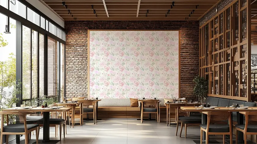 Rose Water Garden Wallpaper