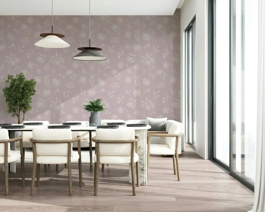 Pink Whisper Florals Wallpaper