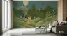 Mughal Miniature Forest Wall Mural with Peacocks 8