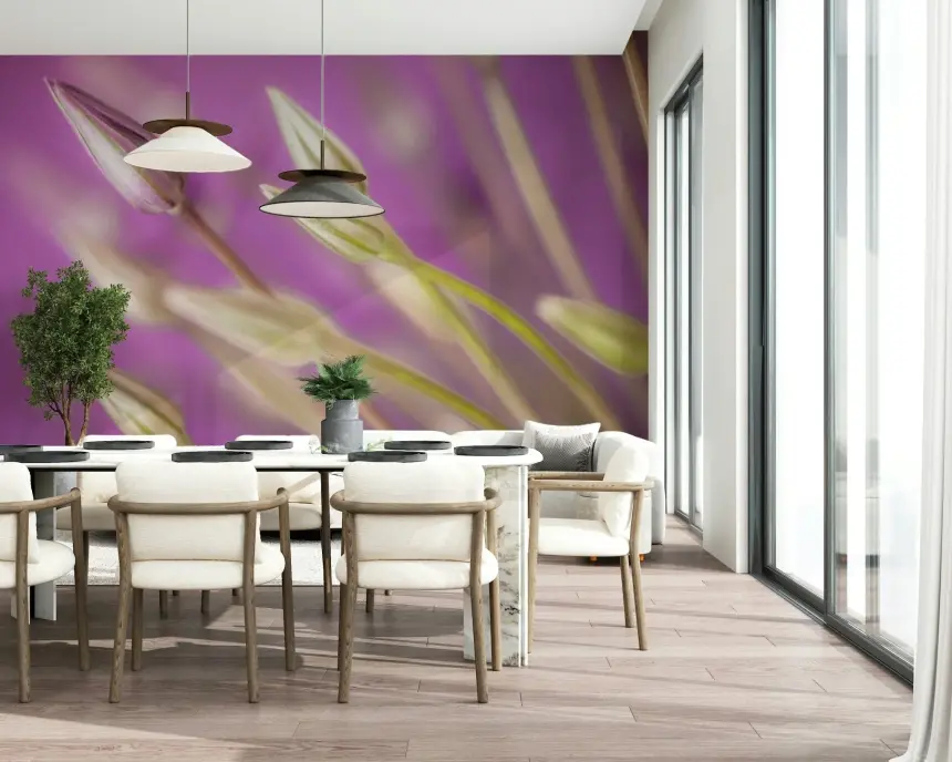 Purple Alliums Wall Mural