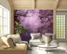 Enchanted Purple Forest Silhouette Wall Mural 8