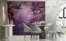Enchanted Purple Forest Silhouette Wall Mural 6