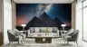 Mystical Pyramids and Milky Way Night Sky Wall Mural 6