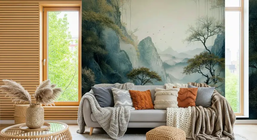 Quiet River Valley Wall Mural