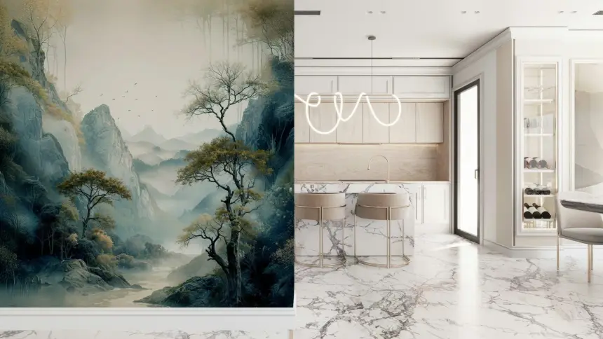 Quiet River Valley Wall Mural