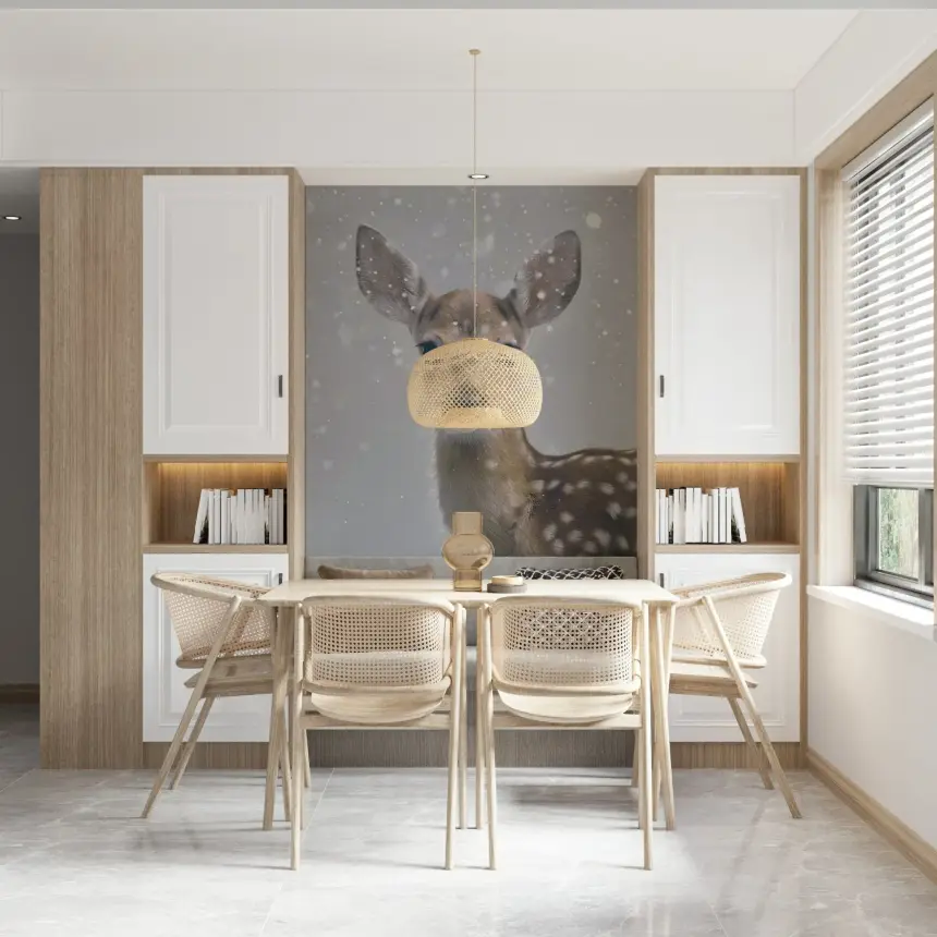 Quiet Winter Fawn Wall Mural