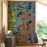 Vibrant Dynamic Abstract Brushstroke Wall Mural 7