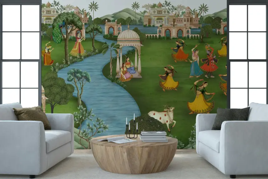 Ragamala Rhythm Wall Mural