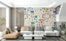 Whimsical Floral Stem Wall Mural 8