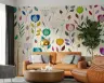 Whimsical Floral Stem Wall Mural 7