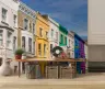 Vibrant European Terraced Houses Wall Mural 8