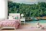 Tropical Bay Longtail Boats Wall Mural 6