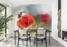 Dreamy Red Poppy Floral Wall Mural 6