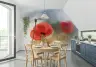 Dreamy Red Poppy Floral Wall Mural 7