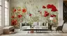 Vibrant Poppy Field Wall Mural 8