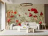 Vibrant Poppy Field Wall Mural 6