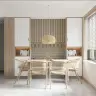 Mughal Floral Panel and Stripe Wall Mural 8