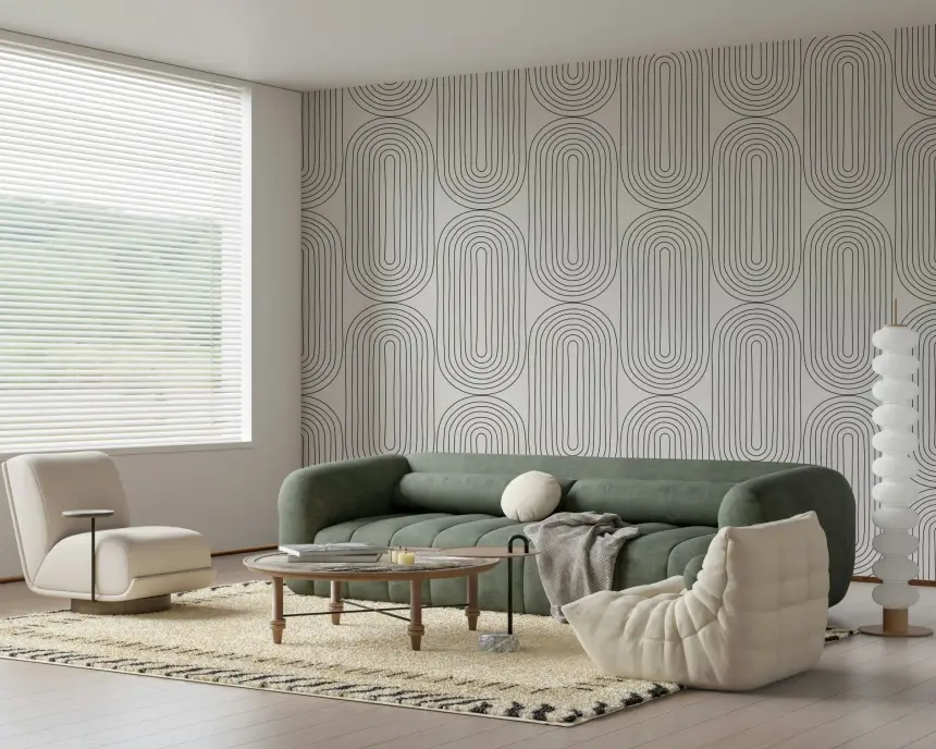 Retro Arches Wall Mural