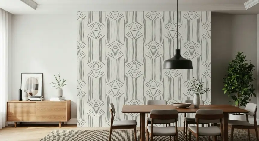 Retro Arches Wall Mural