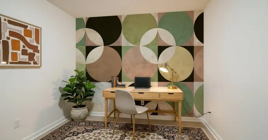 Retro Circle Harmony Wall Mural