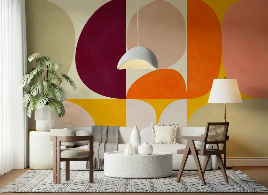 Curved Canvas Wall Mural - 2858619