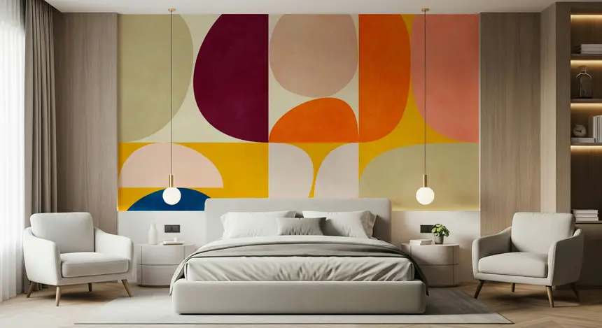 Curved Canvas Wall Mural - 2858619