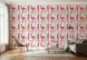 Midcentury Hot Pink Blue Abstract Geometric Wallpaper Mural 8