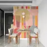 Abstract Pastel Geometric Wall Mural 7