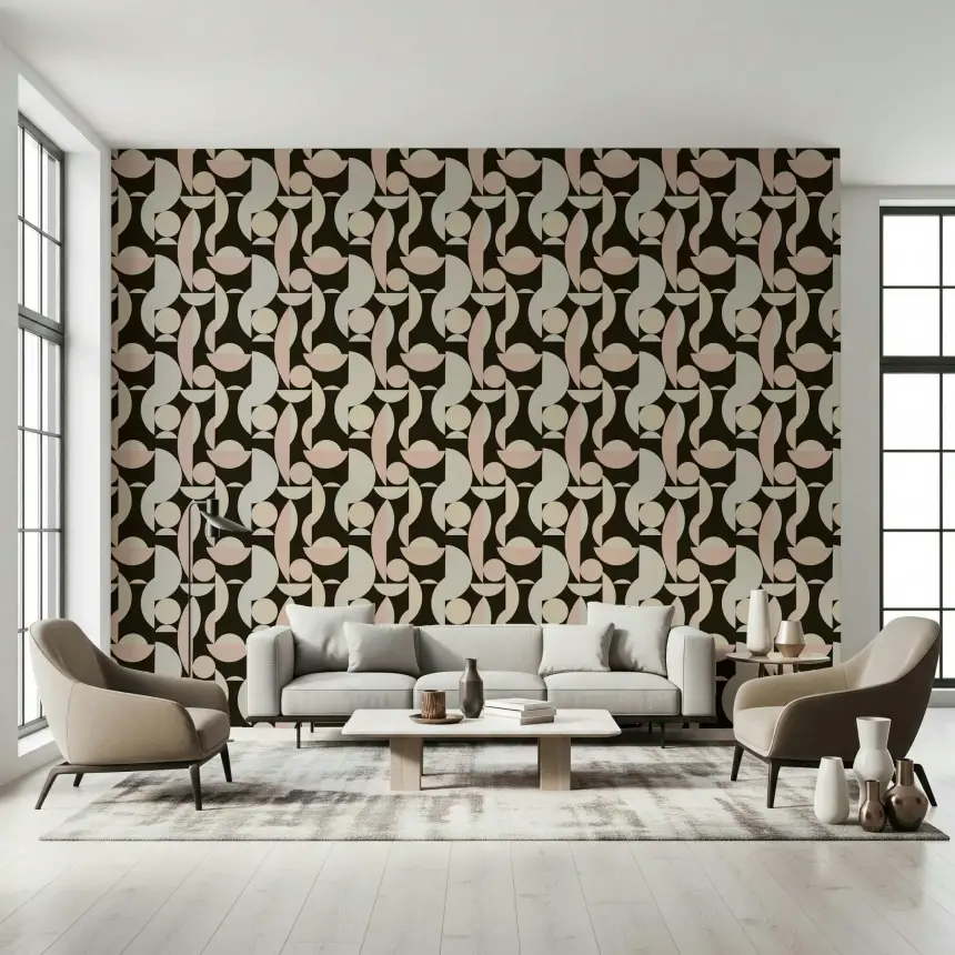 Retro Geometry Wallpaper