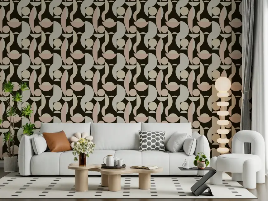 Retro Geometry Wallpaper
