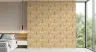 Beige Gold Art Deco Palm Fan Pattern Wallpaper 8
