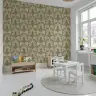 Elegant Art Deco Palm Fan Pattern Wallpaper 6