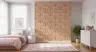 Blush Pink Art Deco Palm Motif Wallpaper 8