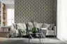 Modern Wavy Lines Geometric Grey Wallpaper 8