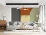 Abstract Geometric Colour Block Design Wall Mural 8