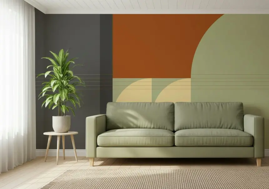 Retro Rhythm Wall Mural